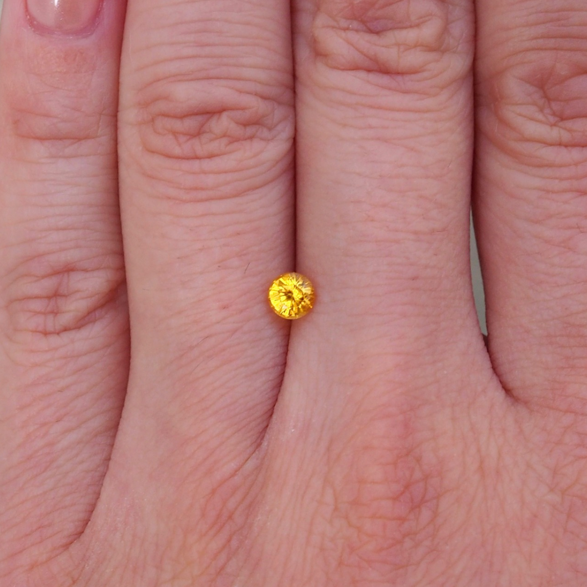 0.50ct Round Golden Sapphire