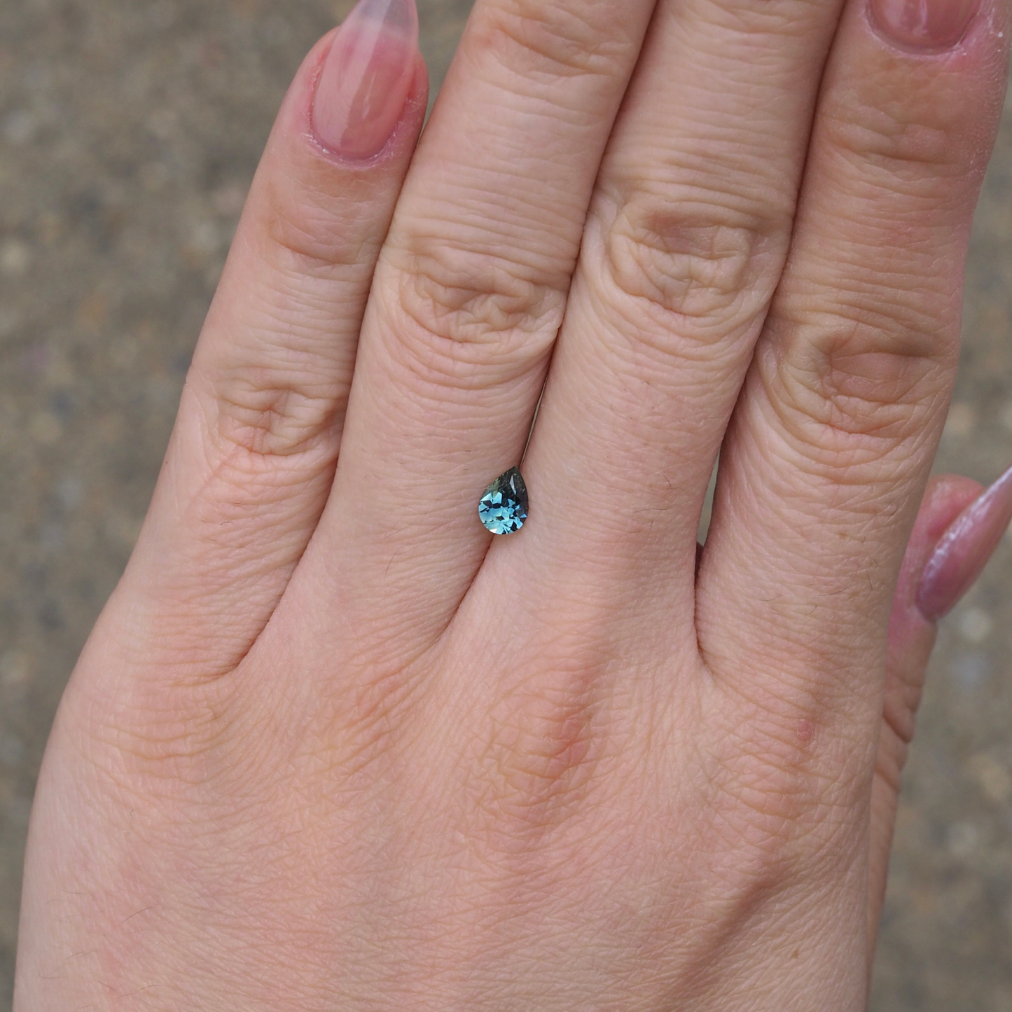 0.53ct Pear Cut Sapphire