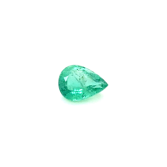 0.96ct Pear Cut Emerald