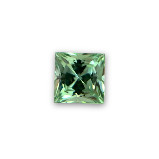 0.84ct Mint Green Princess Cut Tourmaline