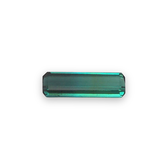 2.02ct Elongated Emerald Cut Teal Tourmaline