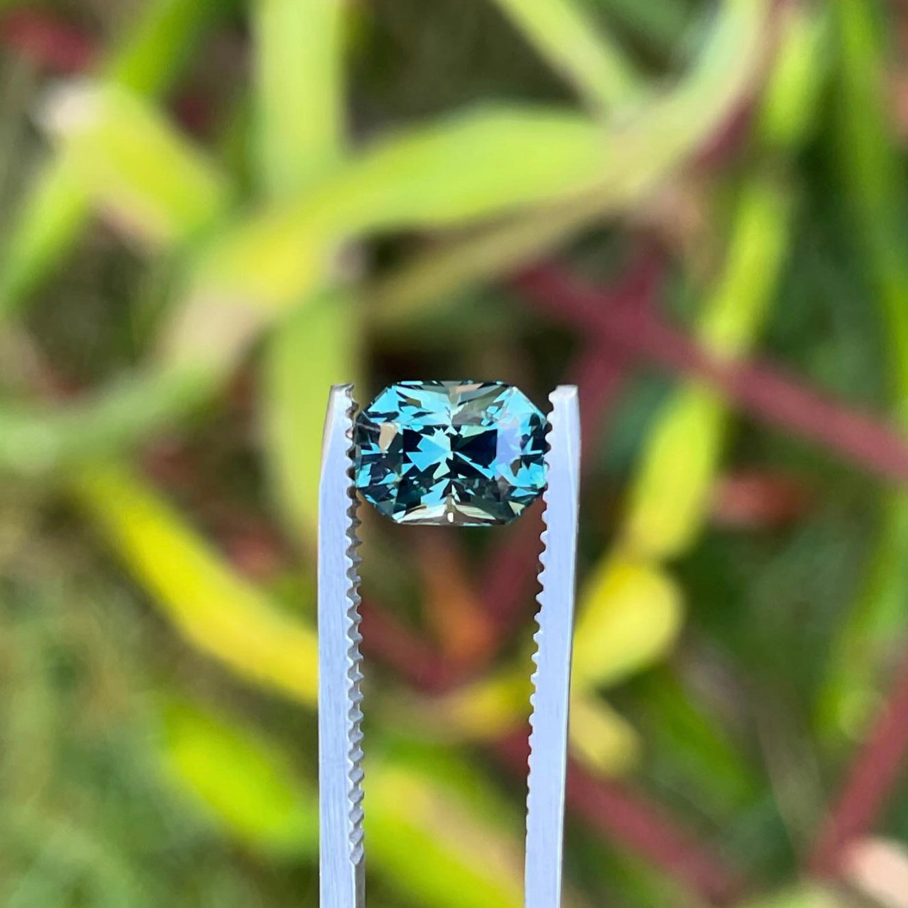 2.16ct Modified Radiant Teal Sapphire