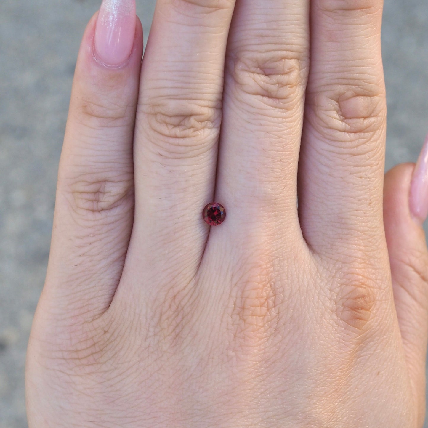 0.39ct Red Round Spinel