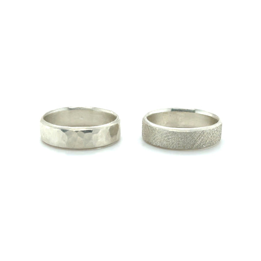 Beveled Edge Ring Band • Sterling Silver