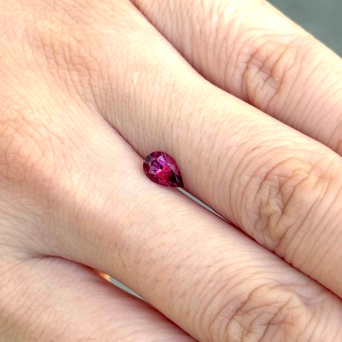 0.65ct Pinkish-Red Pear Spinel
