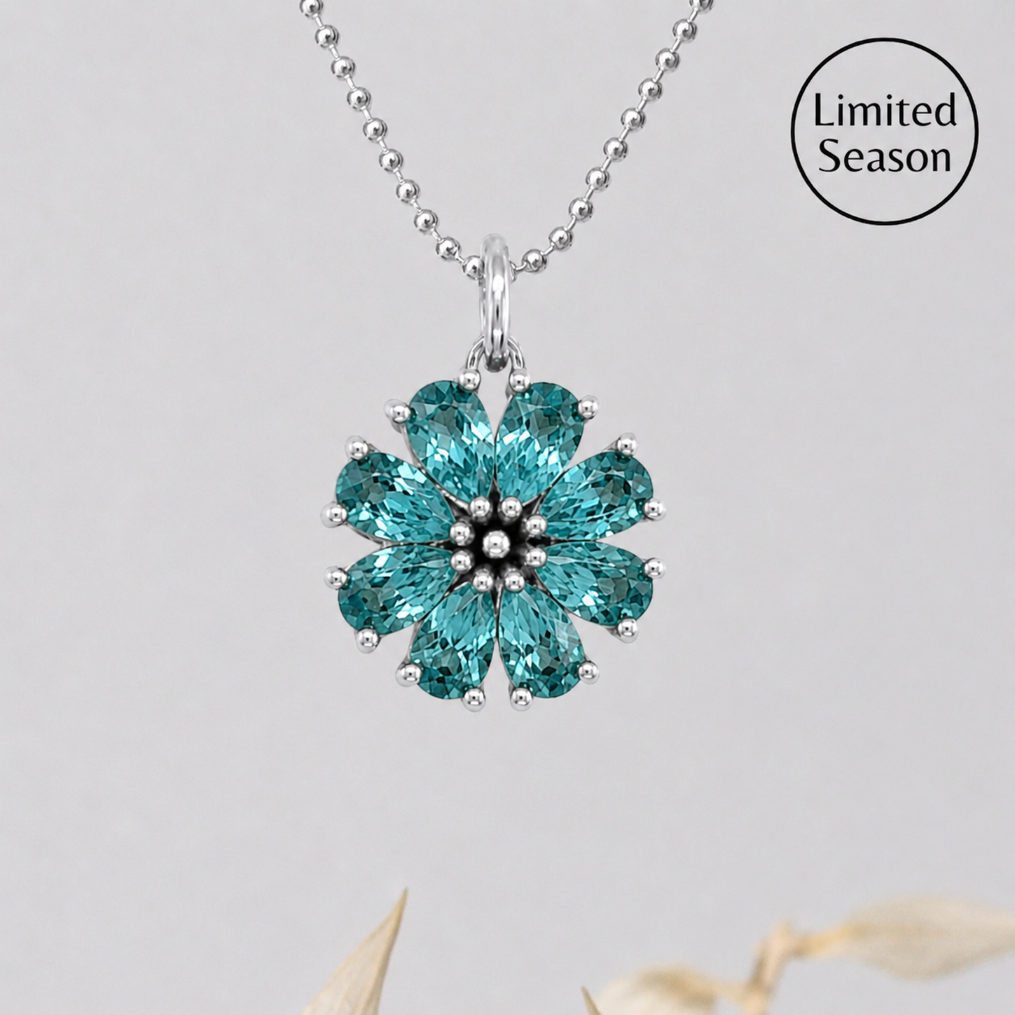 Blue Day's Eye Pendant • Sterling Silver