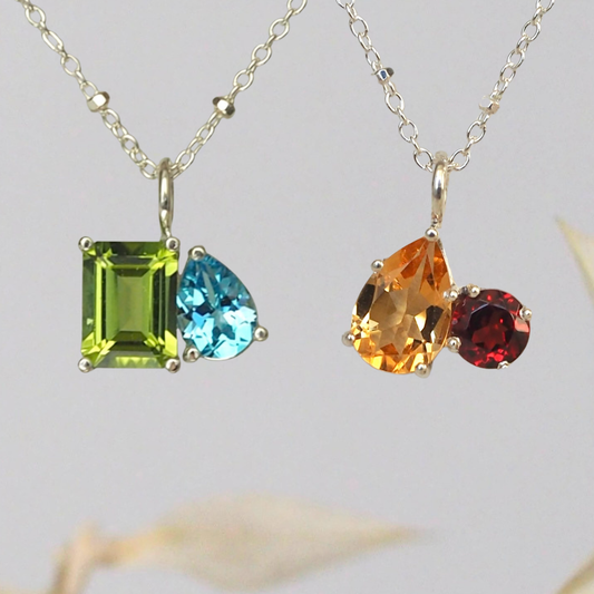 Build Your Own Toi et Moi Pendant • Sterling Silver