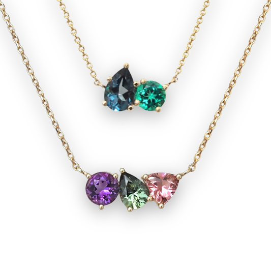 Build Your Own Birthstone Floating Necklace