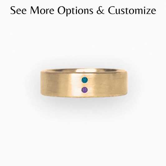 Customize Birthstone Cigar Band