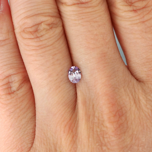 0.55ct Lilac Oval Cut Sapphire