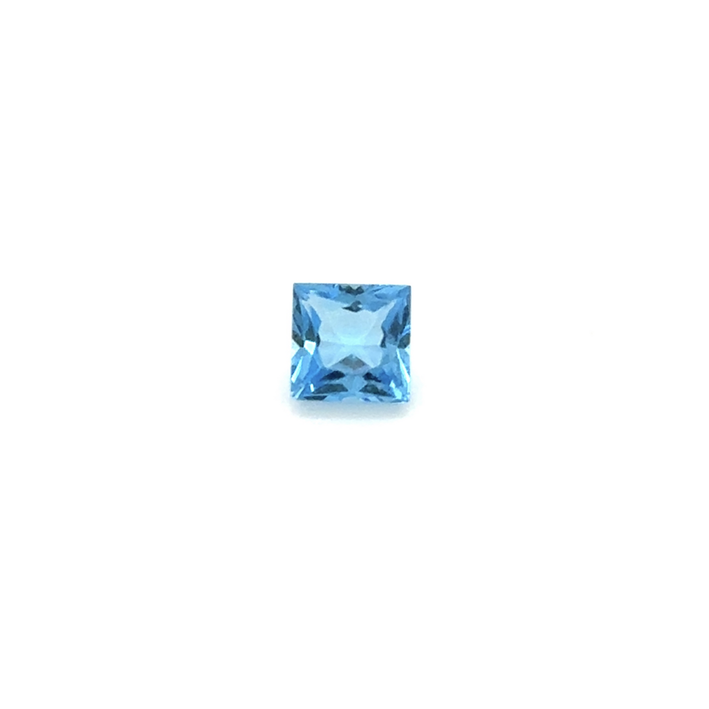 Princess Cut Swiss Blue Topaz