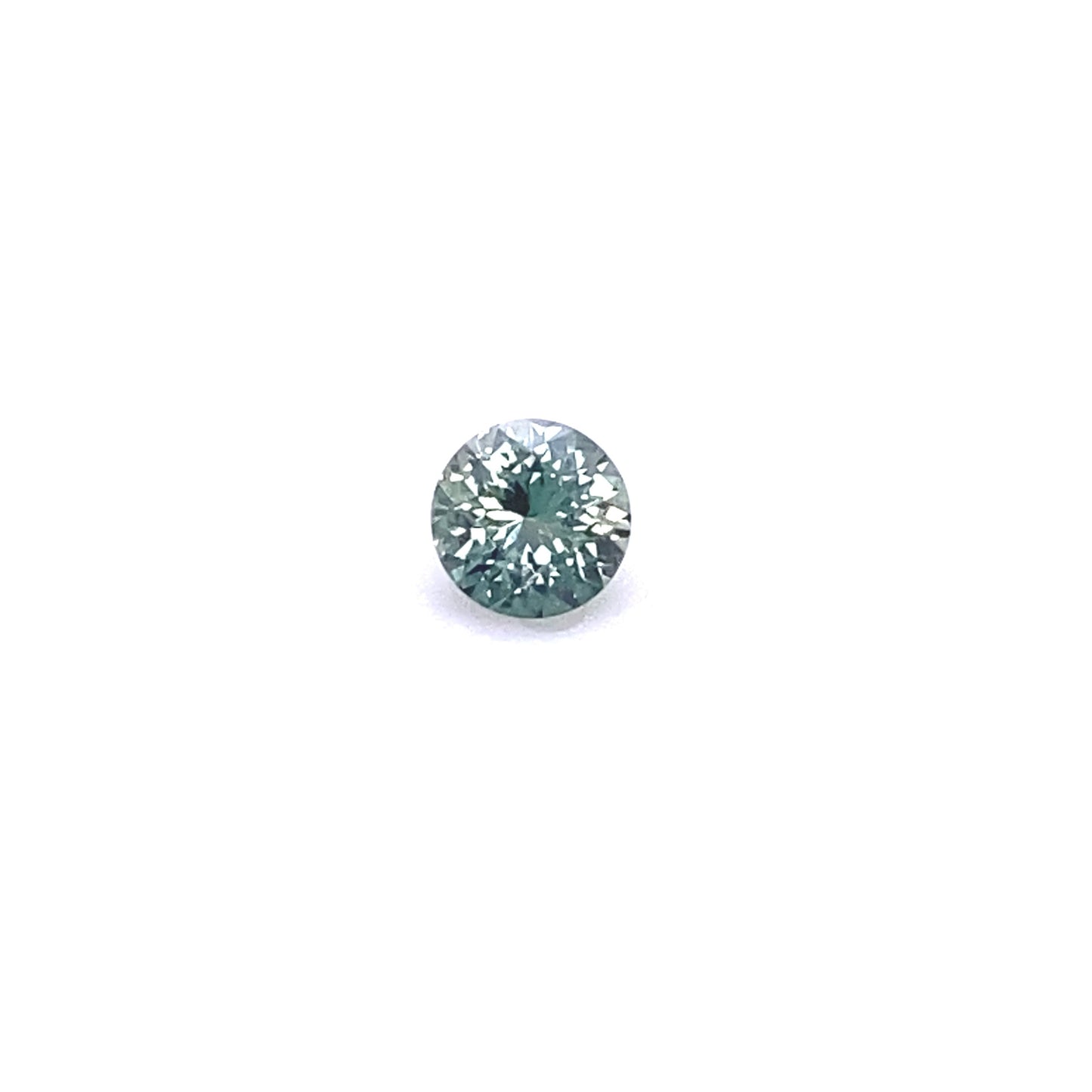 0.54ct Round Montana Sapphire Floating Gem Necklace