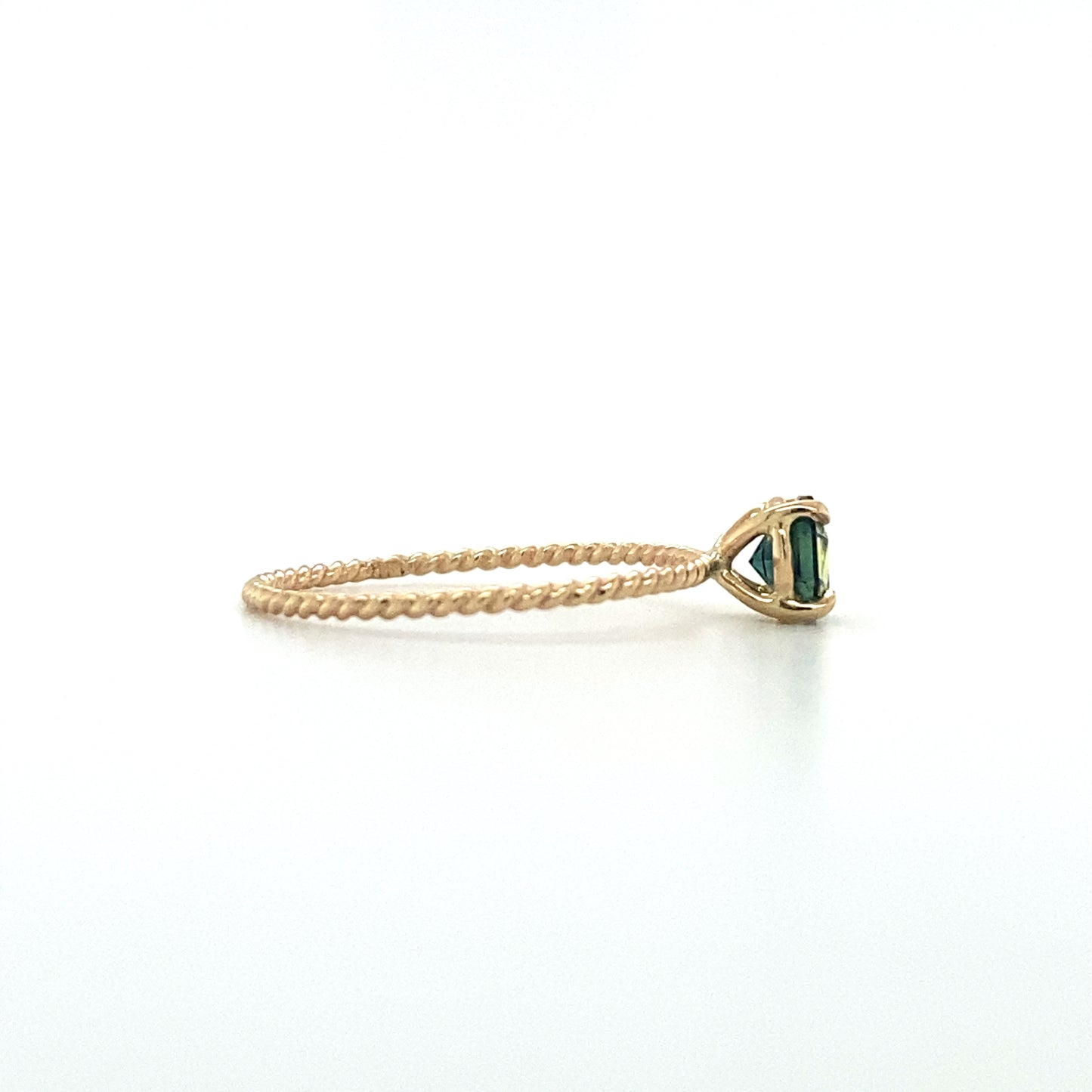 0.6ct Octagon Sapphire Ring