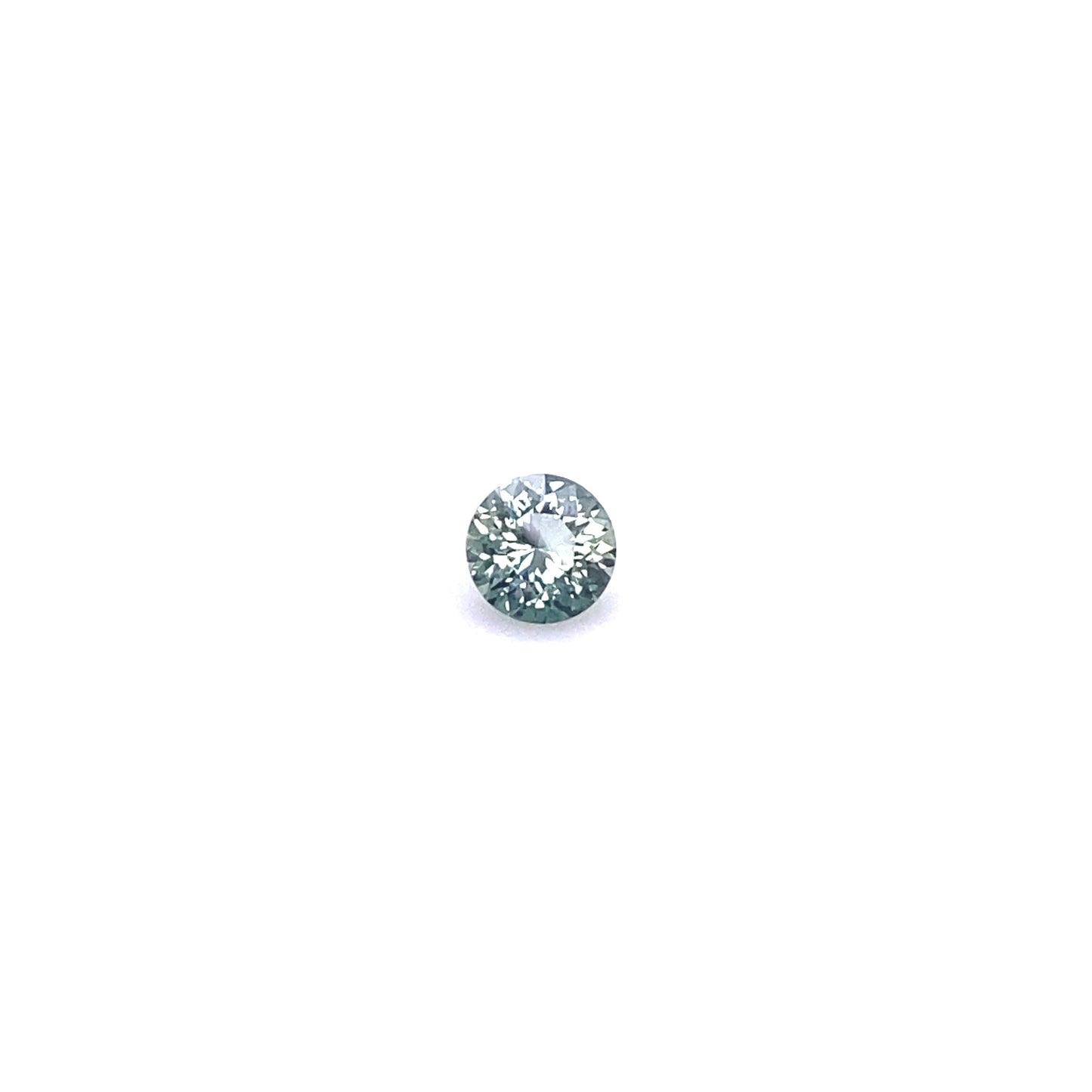 0.54ct Round Montana Sapphire Floating Gem Necklace