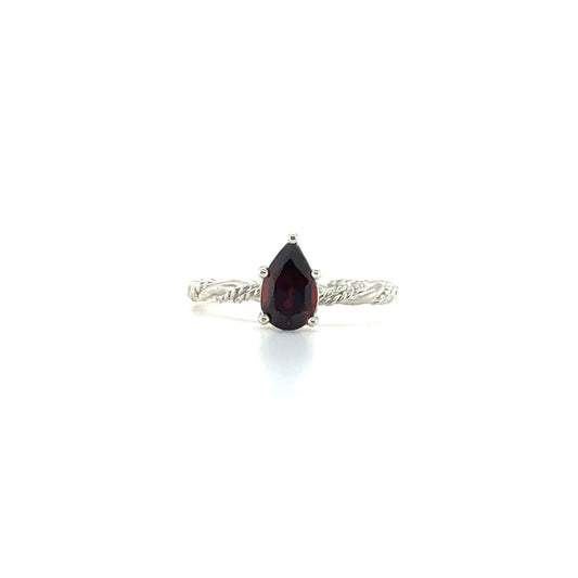 Red Garnet Unity Ring