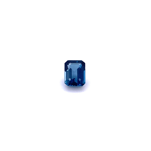Emerald Cut London Blue Topaz