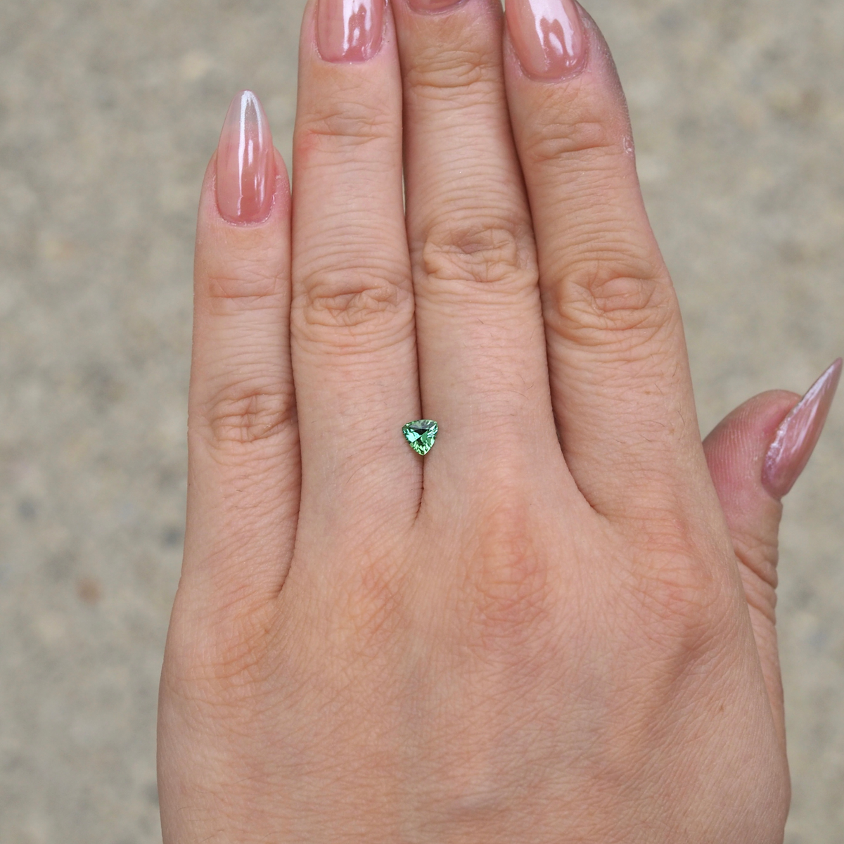 0.25ct Trillion Green Tourmaline