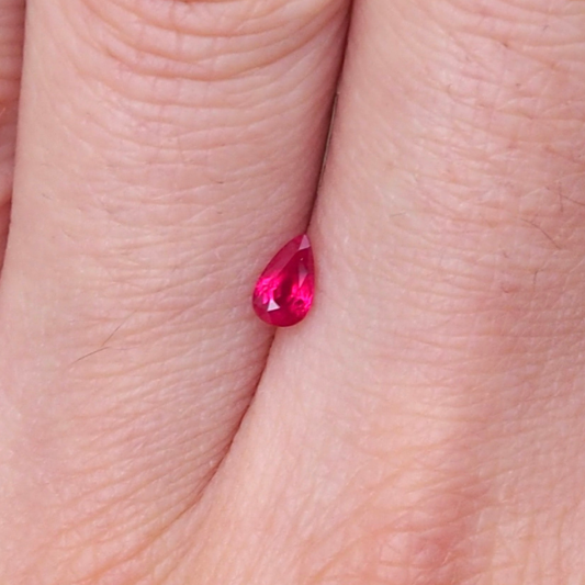 0.31ct Pear Cut Ruby