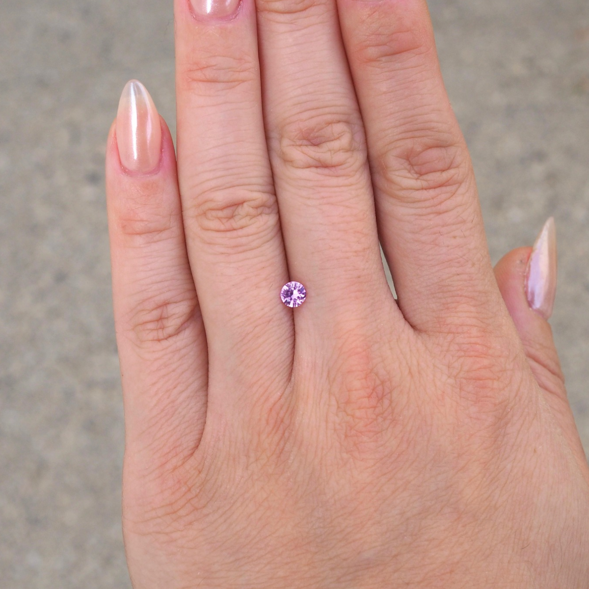0.34ct Round Pink Sapphire