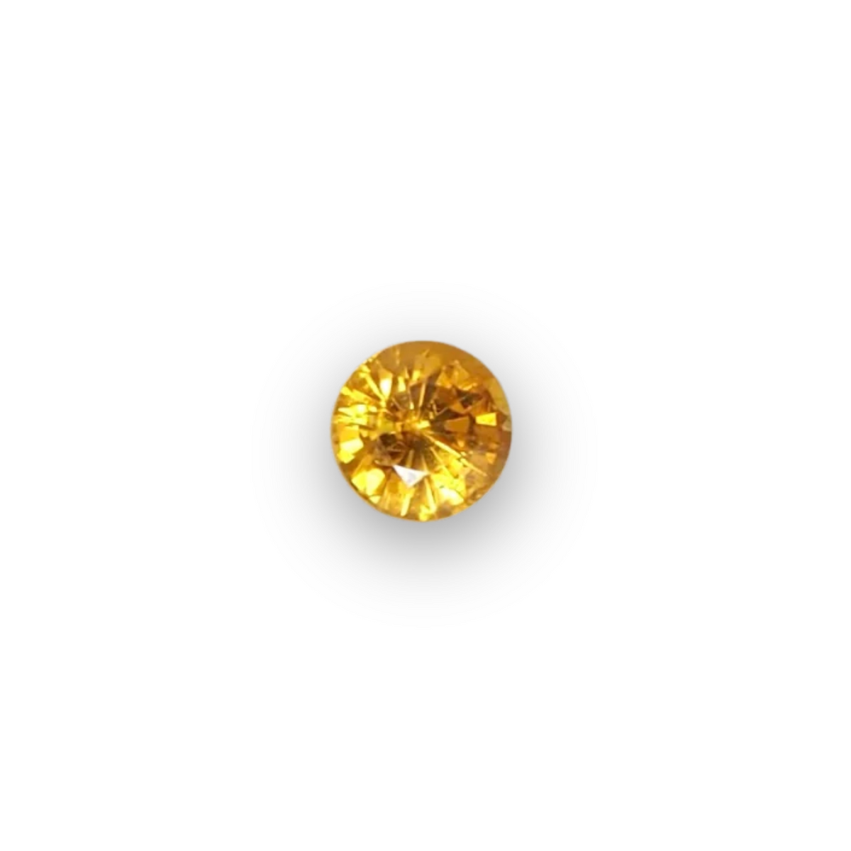 0.50ct Round Golden Sapphire