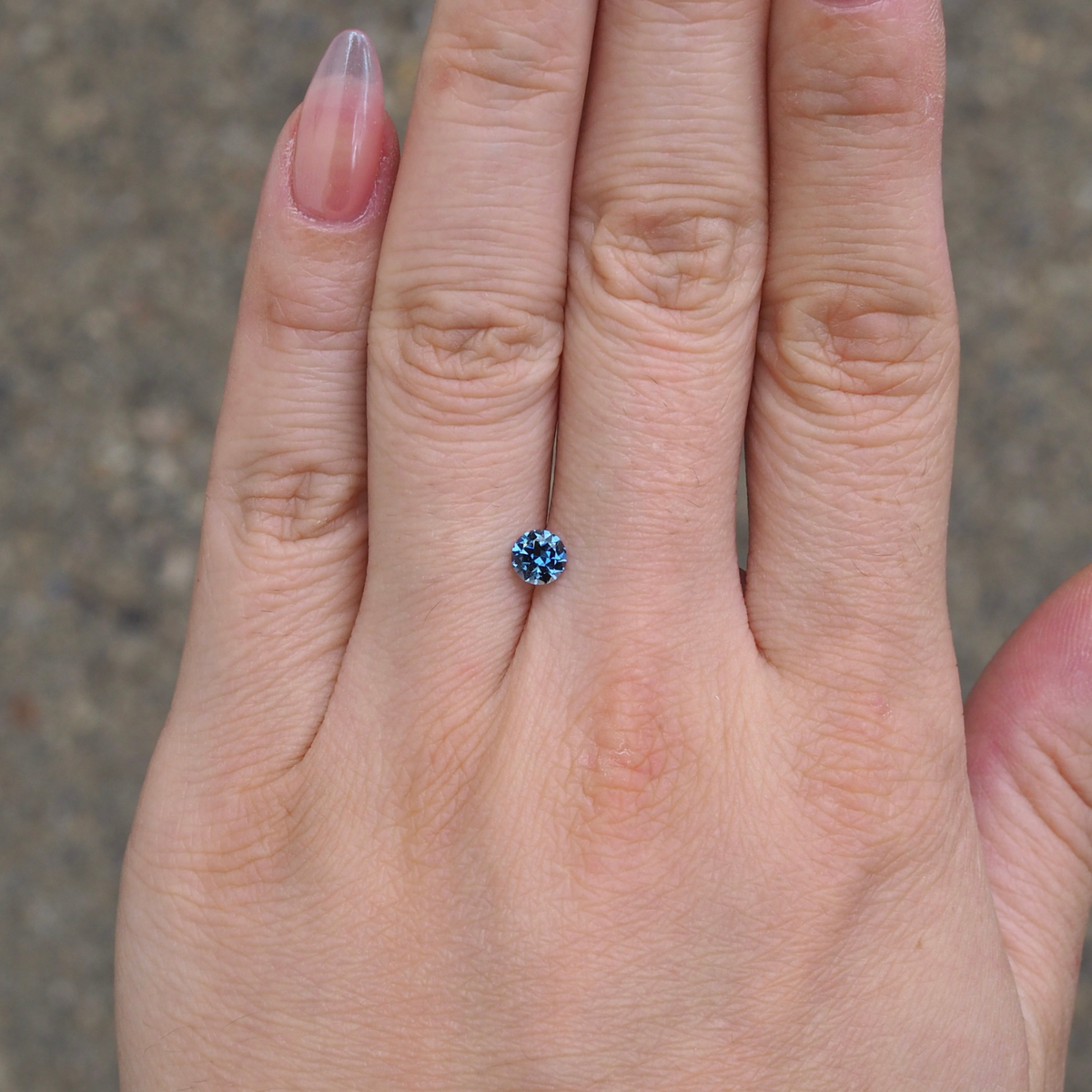 0.53ct Round Blue Sapphire