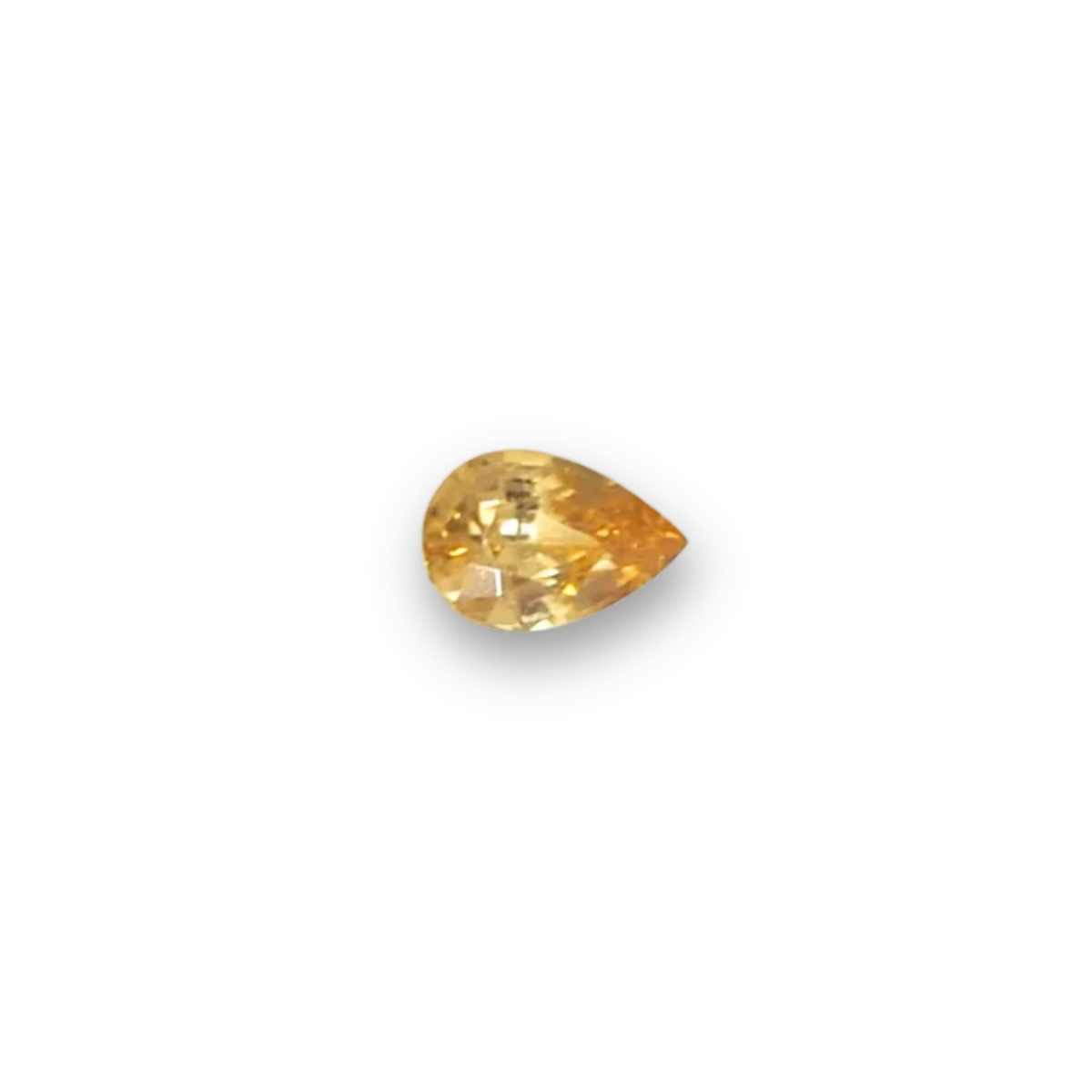 0.56ct Pear Cut Yellow Zircon
