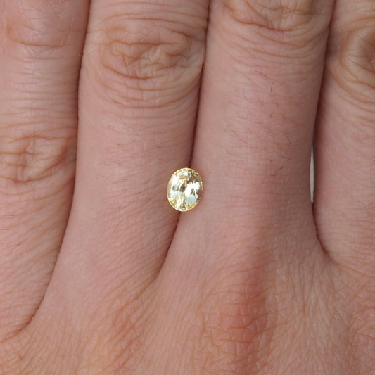 0.78ct Oval Yellow Sapphire
