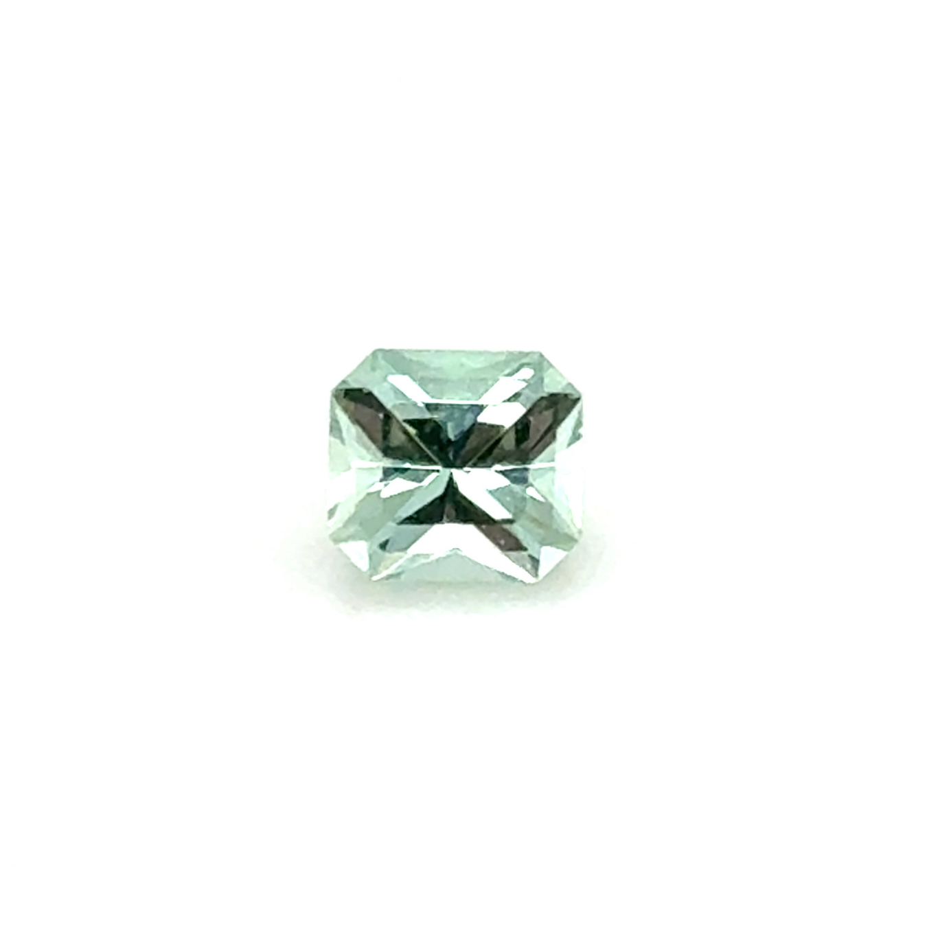 0.86ct Mint Green Radiant Cut Tourmaline