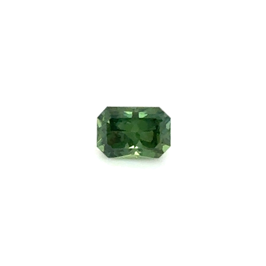 1.17ct Radiant Cut Green Sapphire