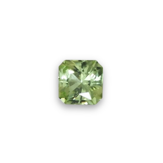 1.38ct Apple Green Square Radiant Cut Peridot