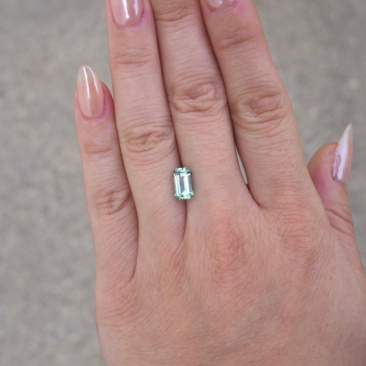 1.68ct Bi-Colour Emerald Cut Tourmaline
