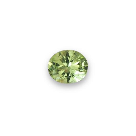 1.84ct Apple Green Oval Brilliant Cut Peridot