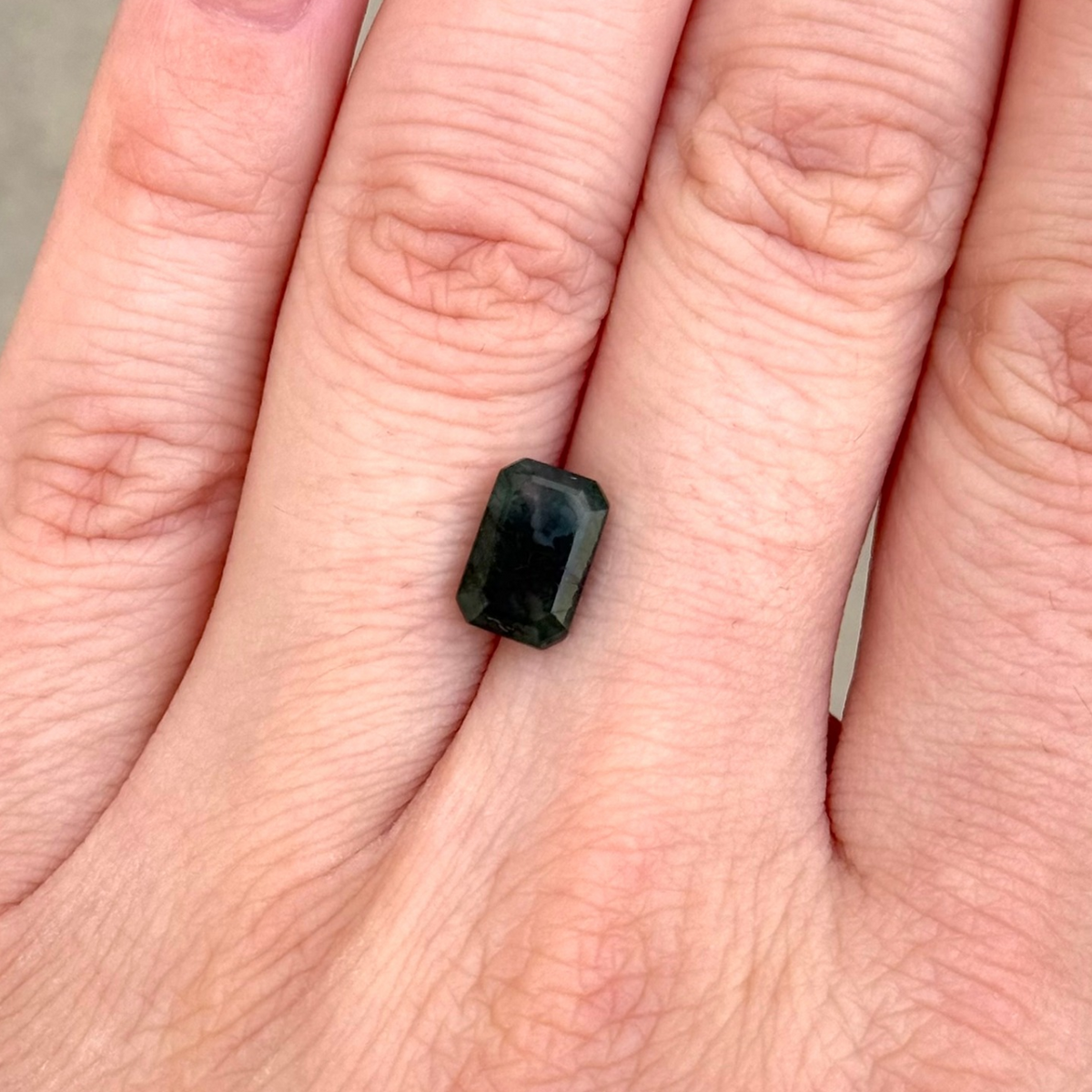 1.95ct Emerald Cut Moss Agate