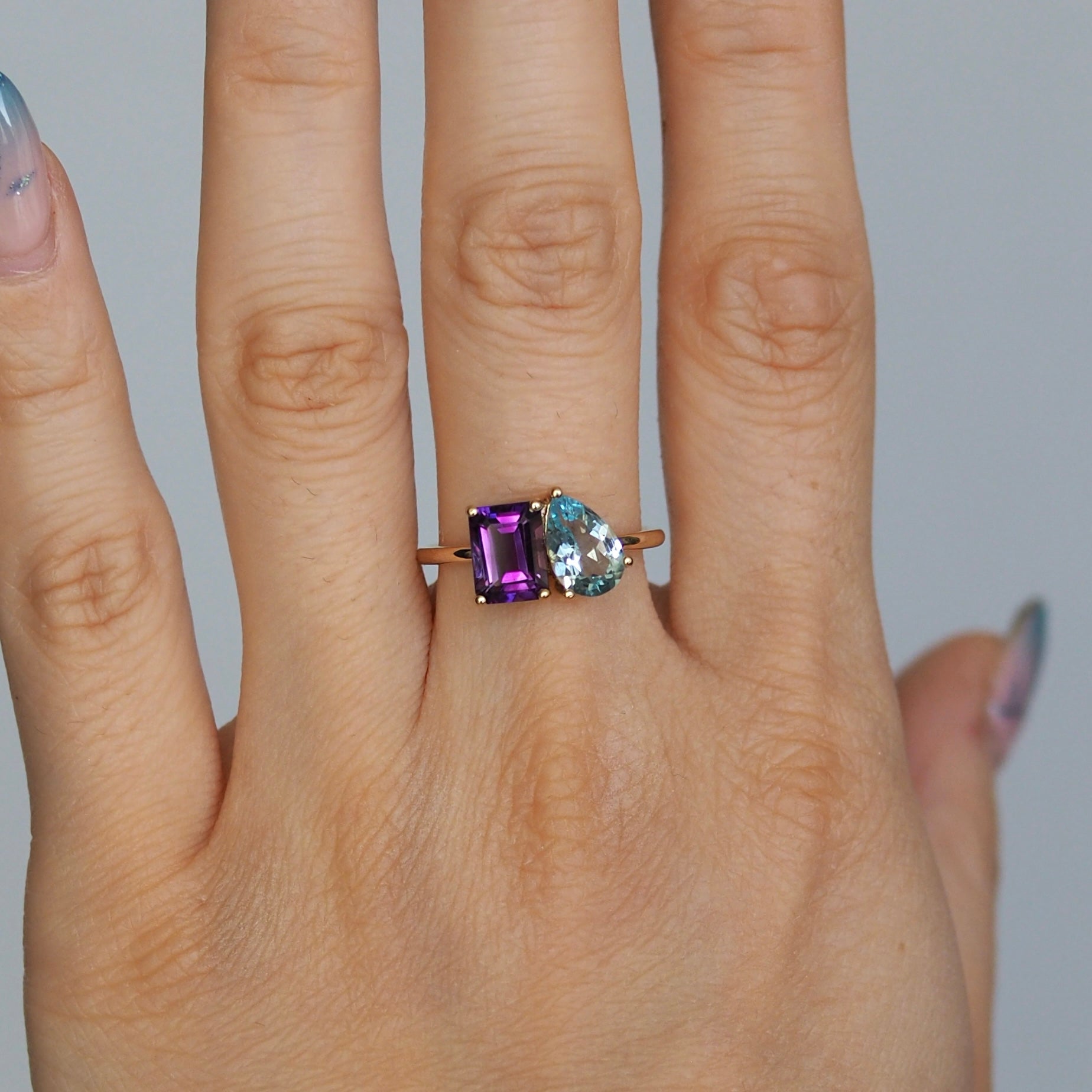 Gemstone Ring Stone Family Ring Build A Birthstone Ring For Women