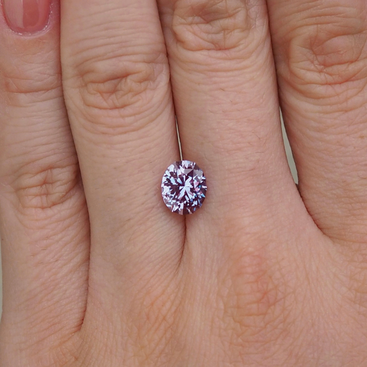 2.39ct Lab-Grown Precision Cut Oval Alexandrite