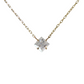 0.8ct Princess Cut Moissanite Floating Gem Necklace