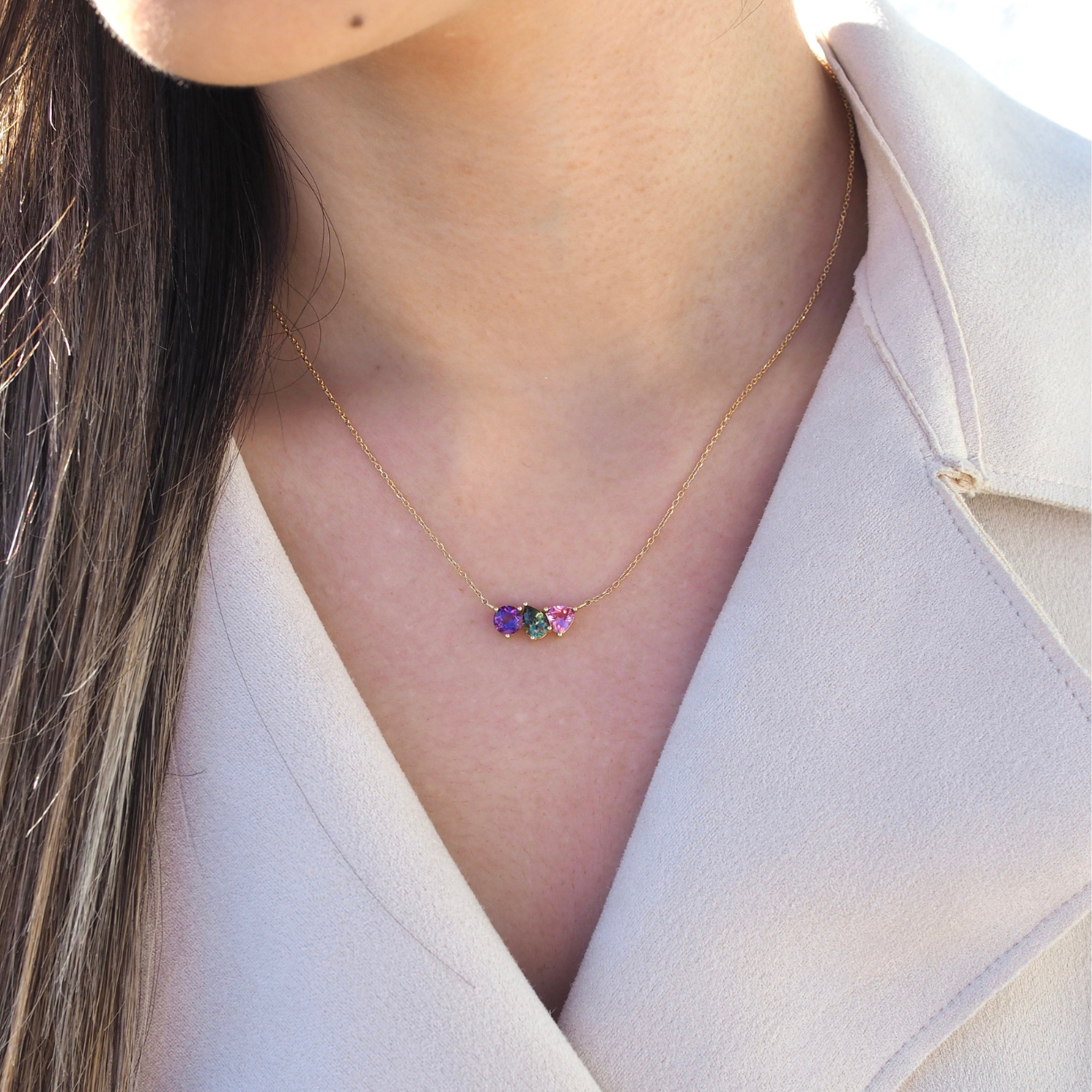 Build Your Own Birthstone Floating Necklace