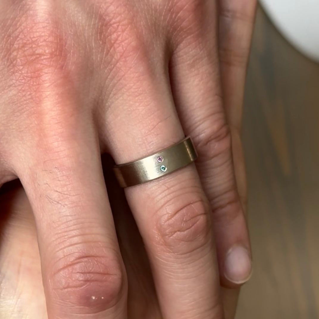 Customize Birthstone Cigar Band