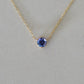 5mm Round Tanzanite Floating Gem Necklace