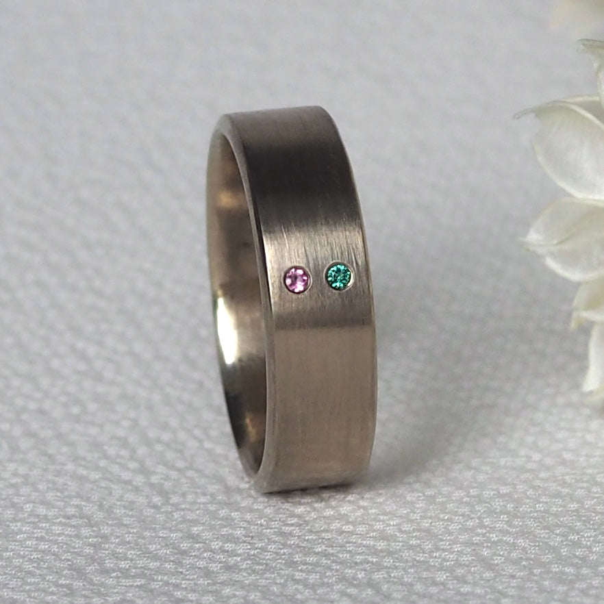 Customize Birthstone Cigar Band