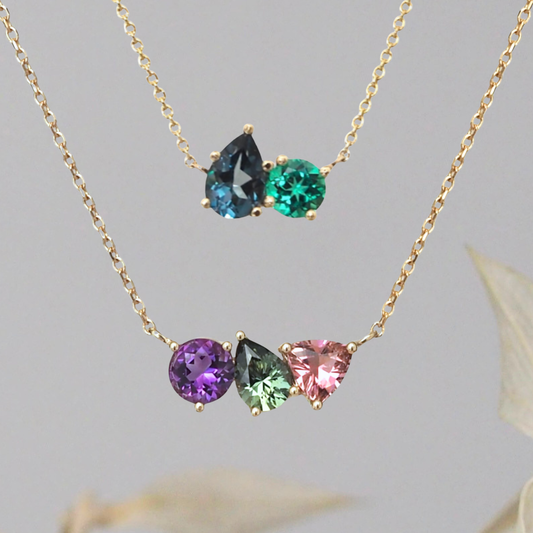 Build Your Own Birthstone Floating Necklace