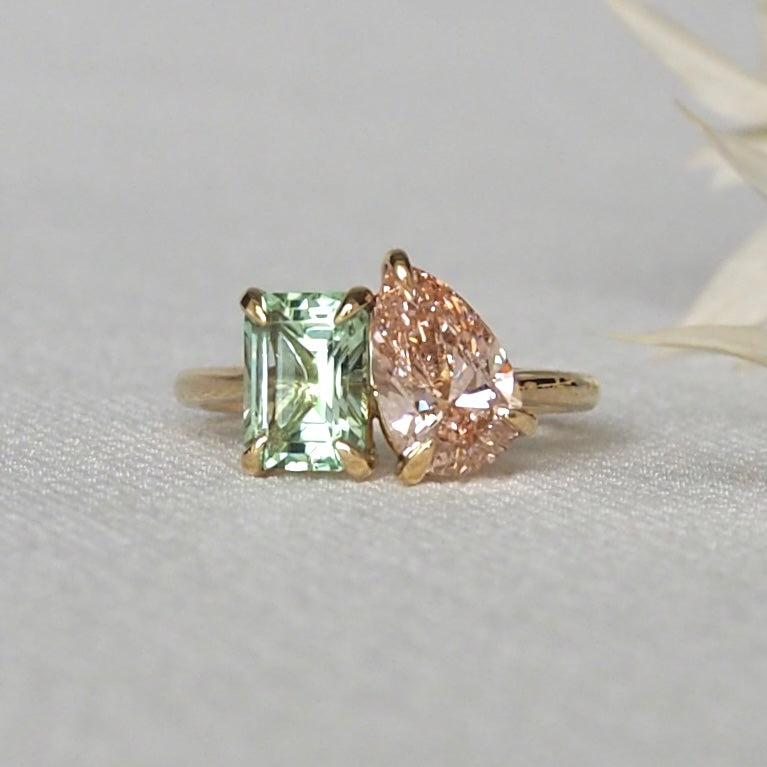 Build Your Own Toi et Moi Ring