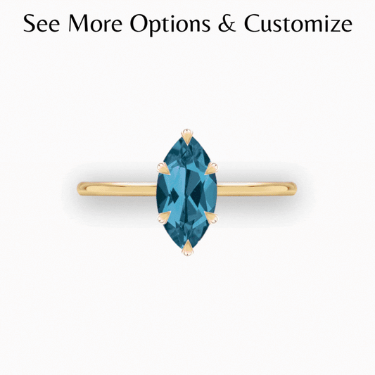 Customize Solitaire Marquise Ring