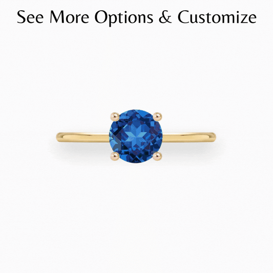 Customize Round Solitaire Ring