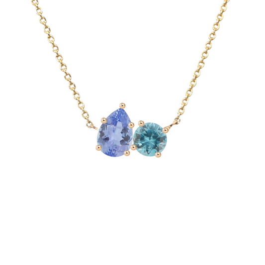 Customize Birthstone Floating Necklace