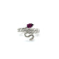 Rhodolite Garnet Snake Ring • RTS