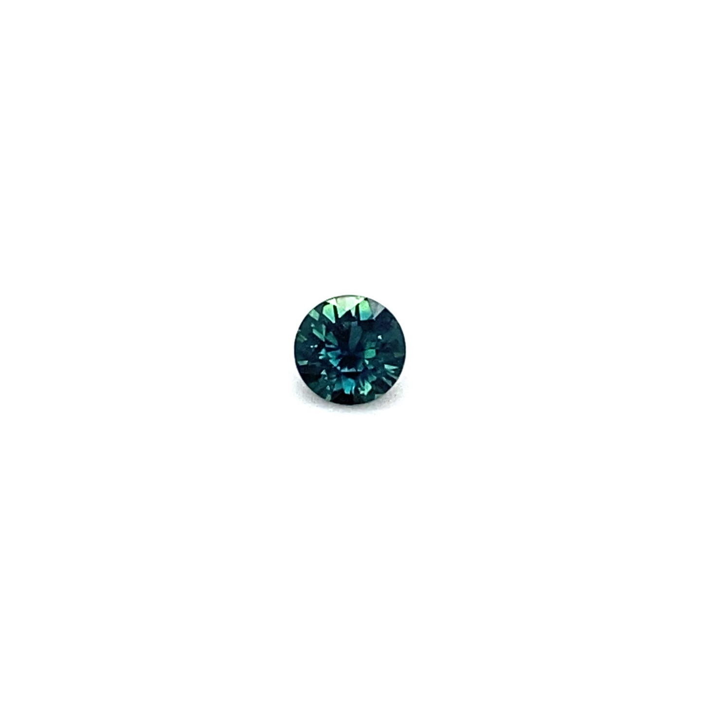 0.68ct Round Teal Sapphire