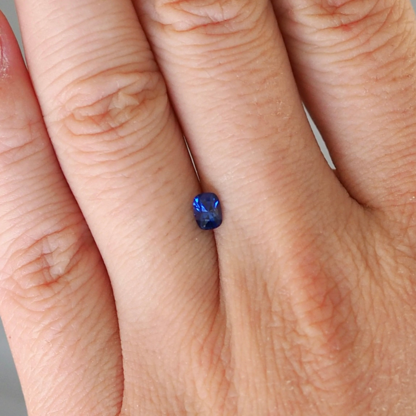 0.44ct Elongated Cushion Cut Blue Sapphire