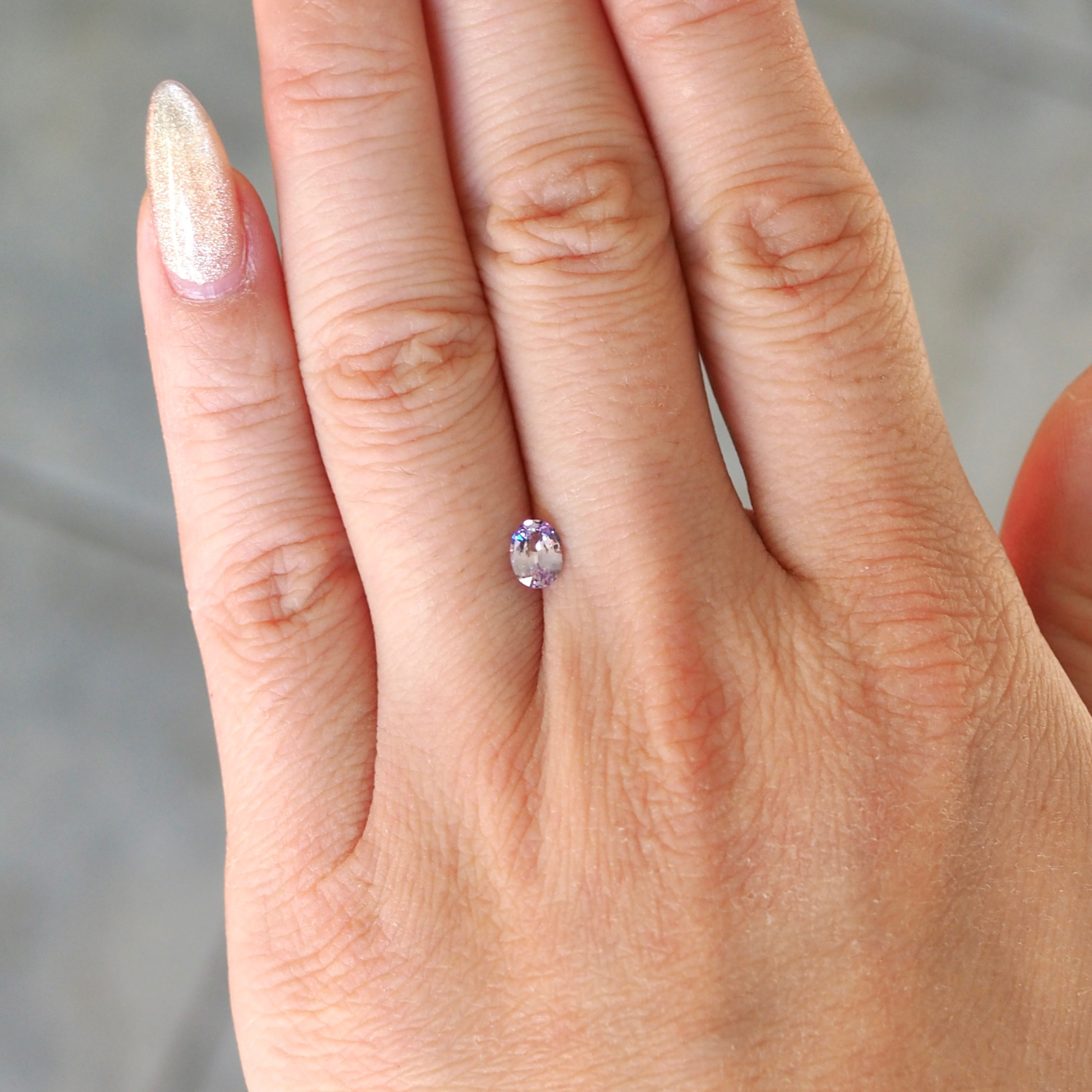 0.55ct Lilac Oval Cut Sapphire