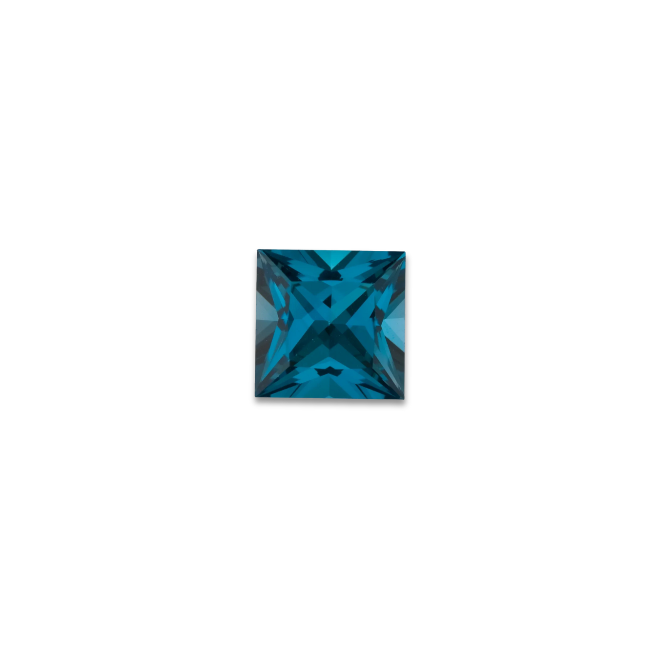 Princess Cut London Blue Topaz